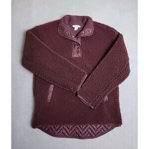 Athleta Fleece Pullover Womens XS Purple Fleece Deep Pile Outdoor Running Hiking